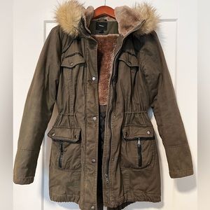Forever 21 Olive Green Parka